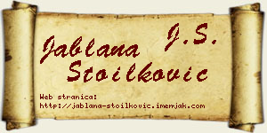 Jablana Stoilković vizit kartica